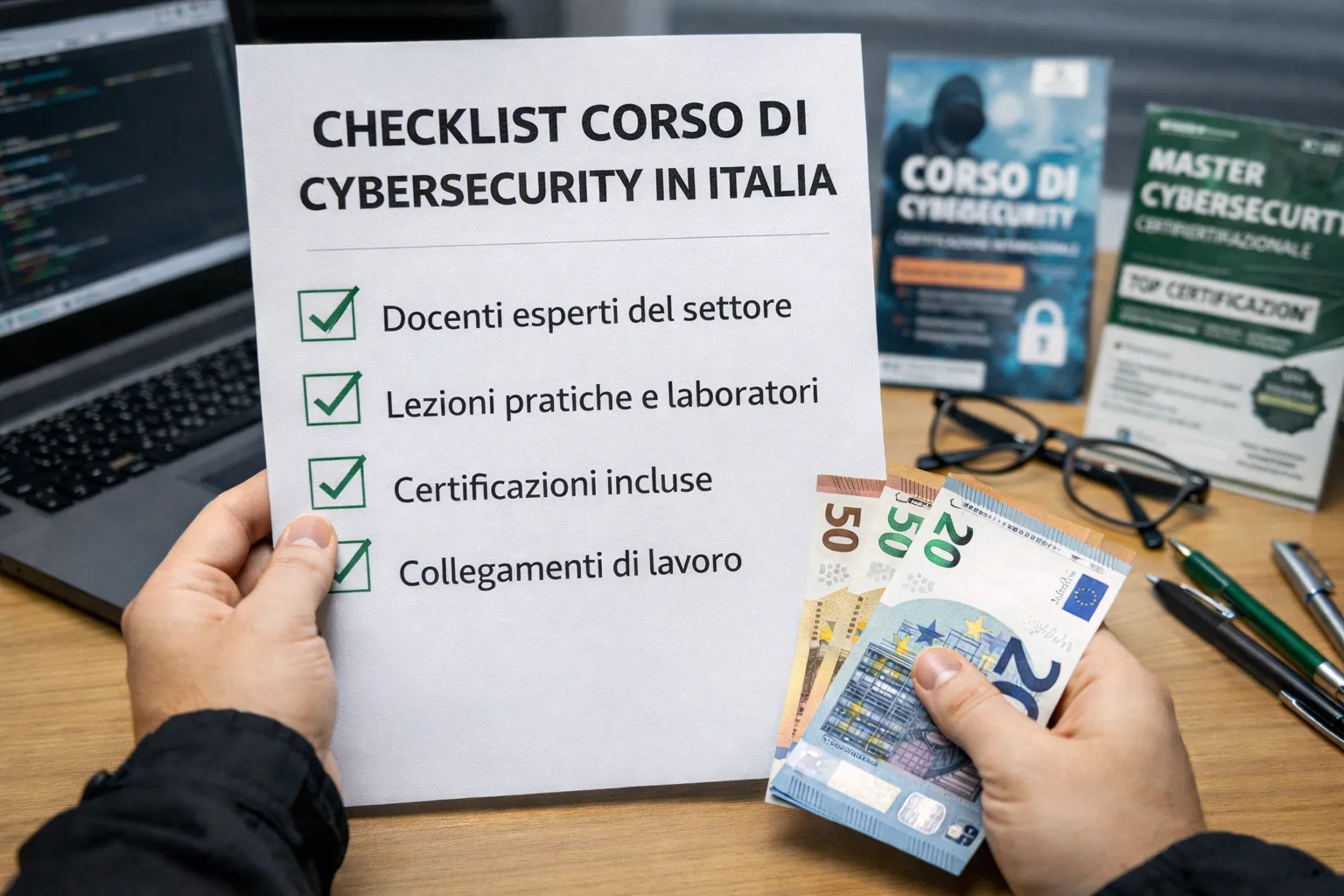 Checklist per scegliere un corso cybersecurity in Italia: criteri, segnali di qualità e domande utili
