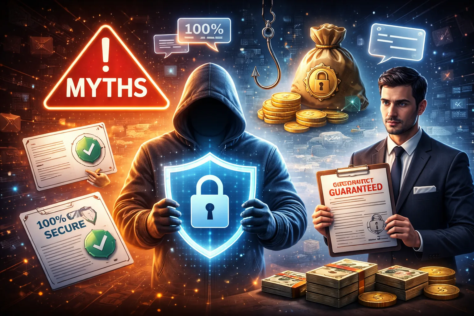 Professionista al computer che analizza log: miti e false promesse in cybersecurity