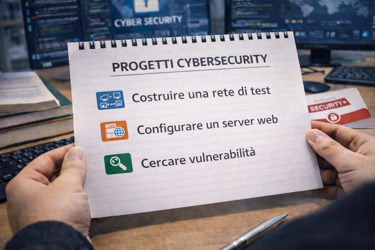 Progetti da inserire nel CV in cybersecurity junior con esempi pratici